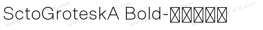 SctoGroteskA Bold字体转换